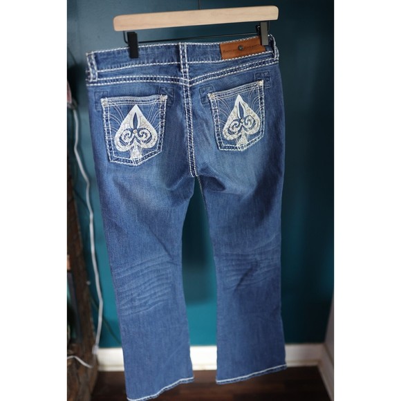 Rancho Estancia Women's Embellished Spade Back Pocket Jeans Size 29 × 32 - Picture 7 of 13